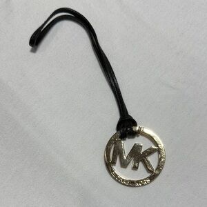 Michael Kors Gold and Black Logo Key Holder